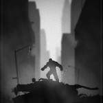 superheroes noir posters
